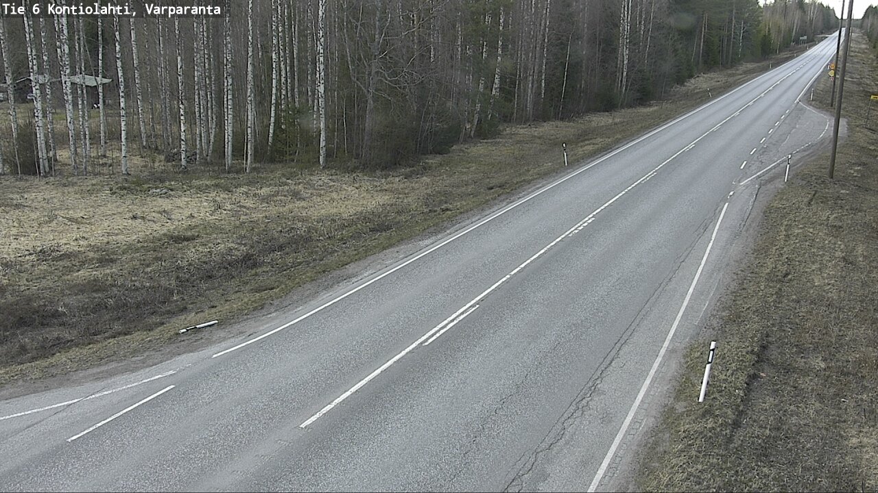Weather Camera Image Väg 6 Kontiolax, Varparanta, Kontiolahti, Pohjois-Karjala