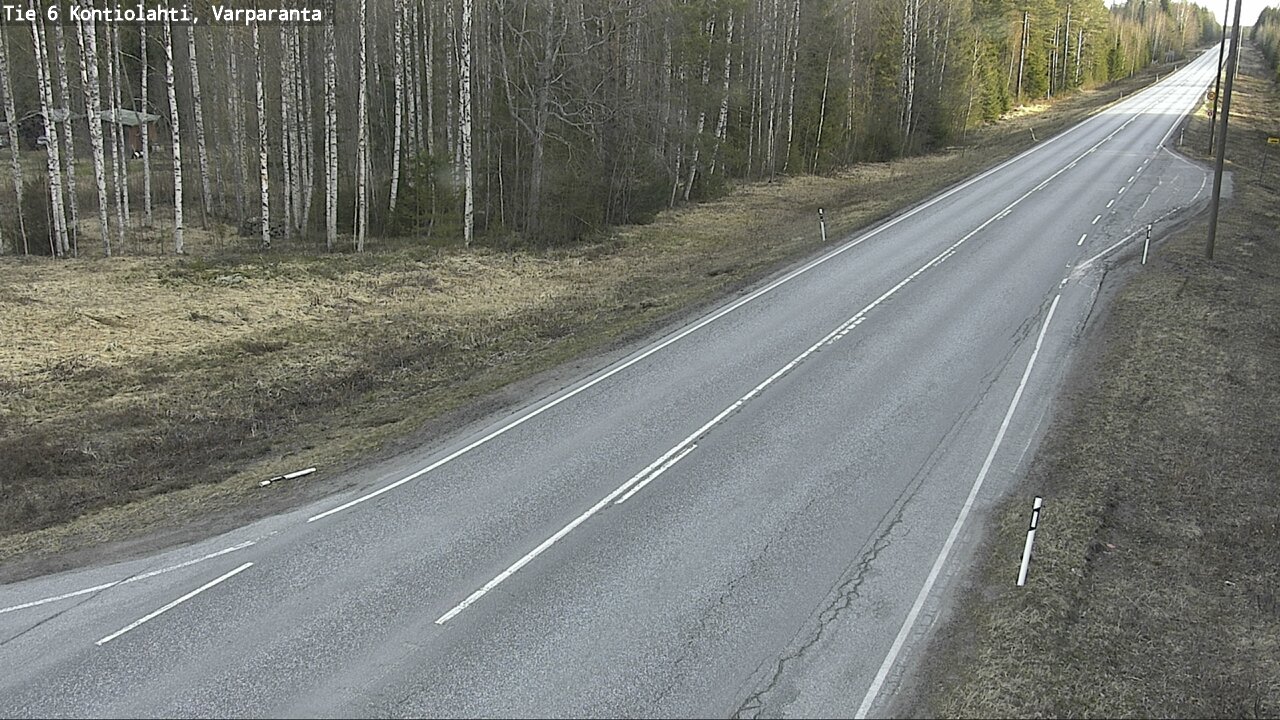Weather Camera Image Road 6 Kontiolahti, Varparanta, Kontiolahti, Pohjois-Karjala