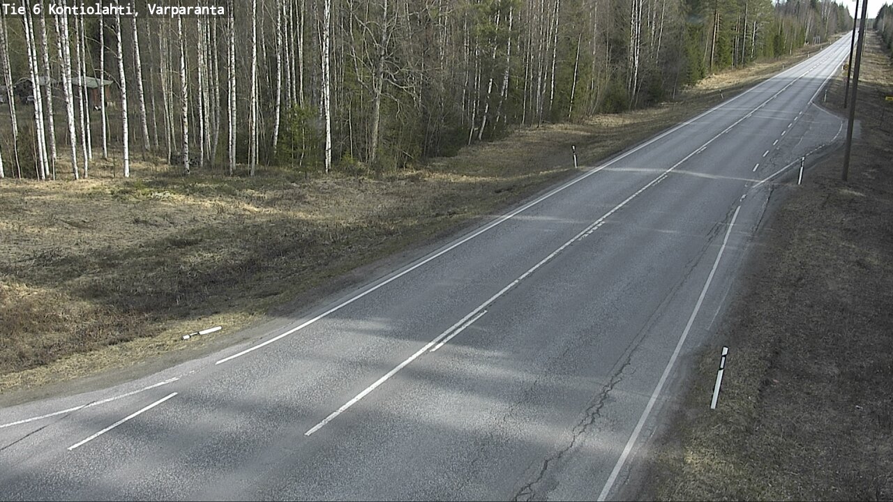 Weather Camera Image Road 6 Kontiolahti, Varparanta, Kontiolahti, Pohjois-Karjala