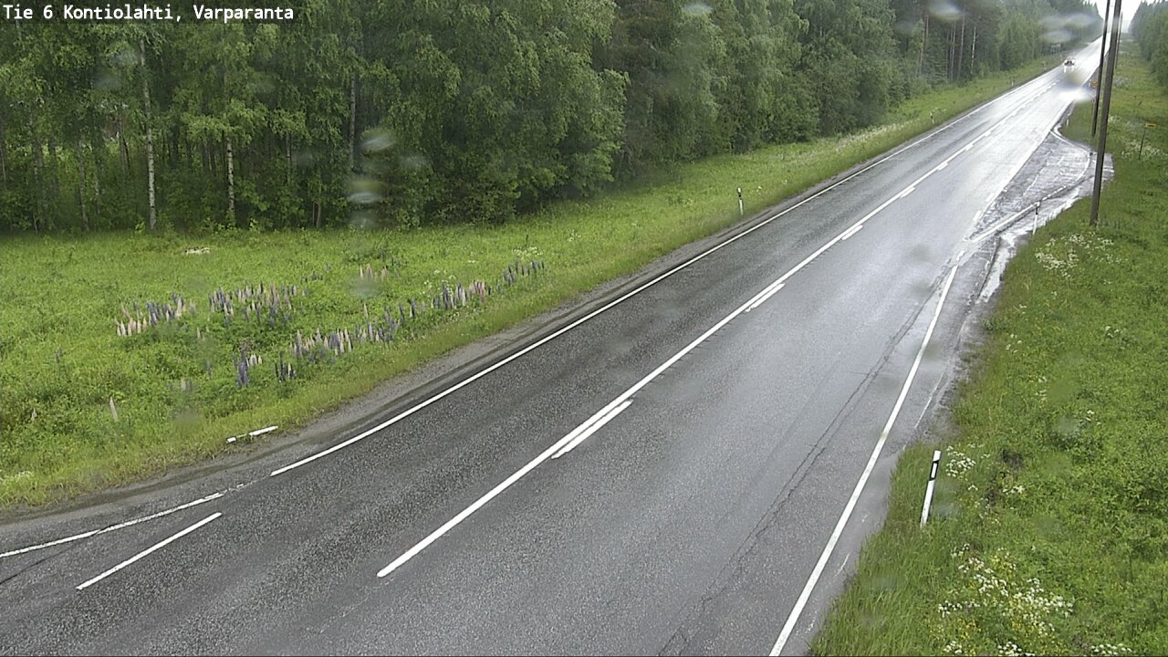 Weather Camera Image Väg 6 Kontiolax, Varparanta, Kontiolahti, Pohjois-Karjala