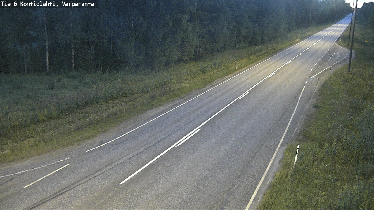 Weather Camera Image Road 6 Kontiolahti, Varparanta, Kontiolahti, Pohjois-Karjala