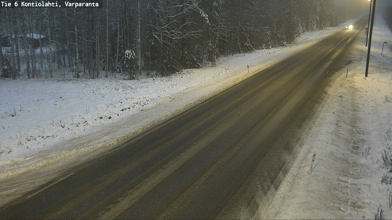 Weather Camera Image Road 6 Kontiolahti, Varparanta, Kontiolahti, Pohjois-Karjala