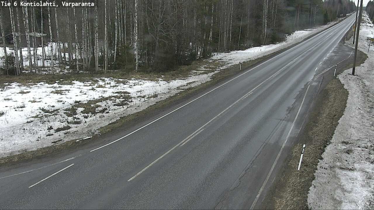 Weather Camera Image Väg 6 Kontiolax, Varparanta, Kontiolahti, Pohjois-Karjala