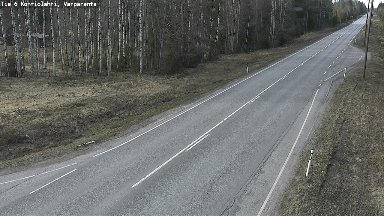 Weather Camera Image Väg 6 Kontiolax, Varparanta, Kontiolahti, Pohjois-Karjala