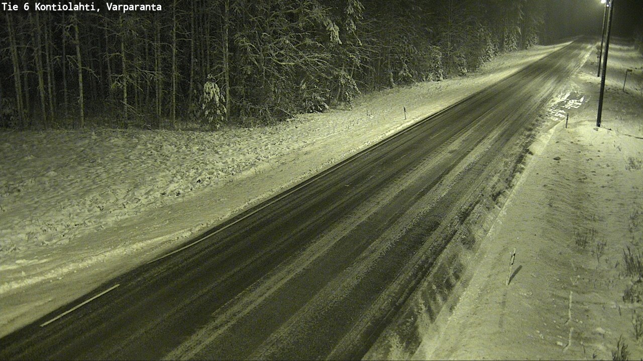 Weather Camera Image Road 6 Kontiolahti, Varparanta, Kontiolahti, Pohjois-Karjala