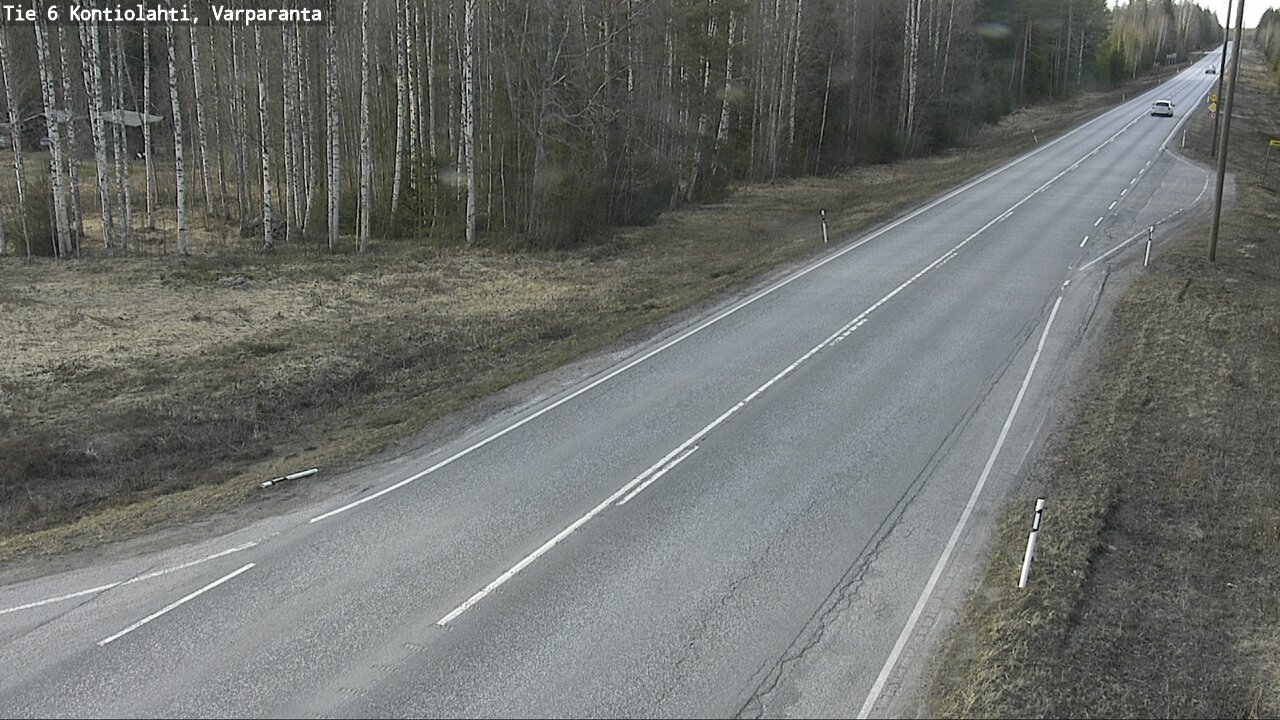 Weather Camera Image Väg 6 Kontiolax, Varparanta, Kontiolahti, Pohjois-Karjala