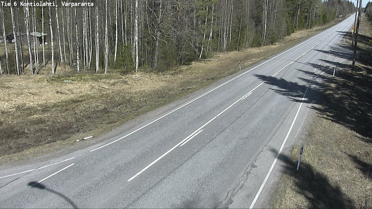 Weather Camera Image Road 6 Kontiolahti, Varparanta, Kontiolahti, Pohjois-Karjala