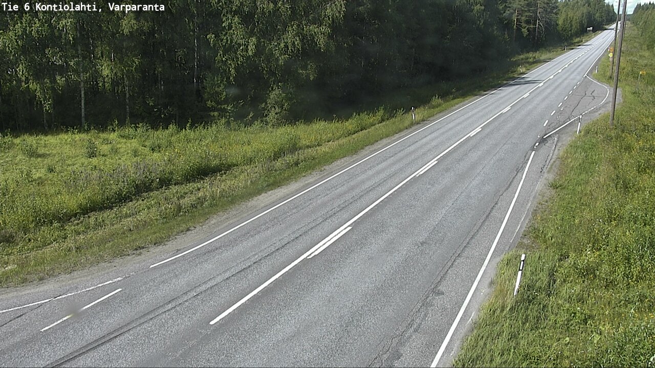 Weather Camera Image Road 6 Kontiolahti, Varparanta, Kontiolahti, Pohjois-Karjala