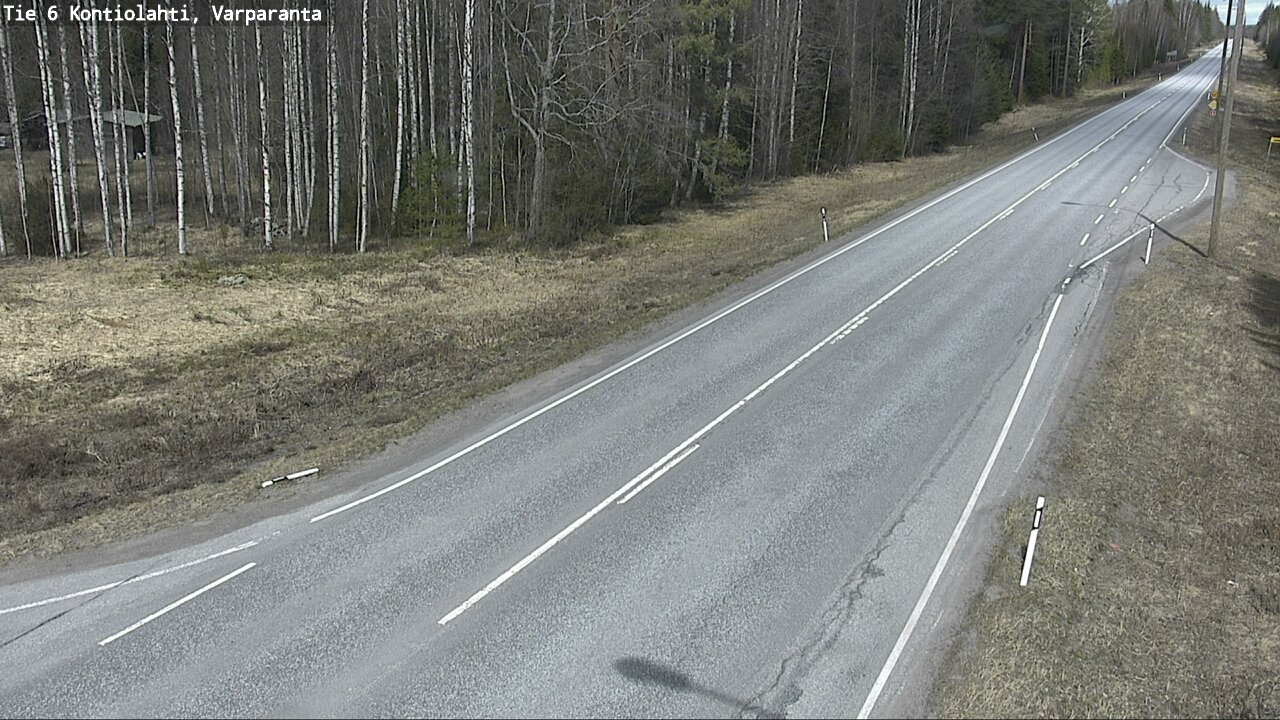 Weather Camera Image Väg 6 Kontiolax, Varparanta, Kontiolahti, Pohjois-Karjala