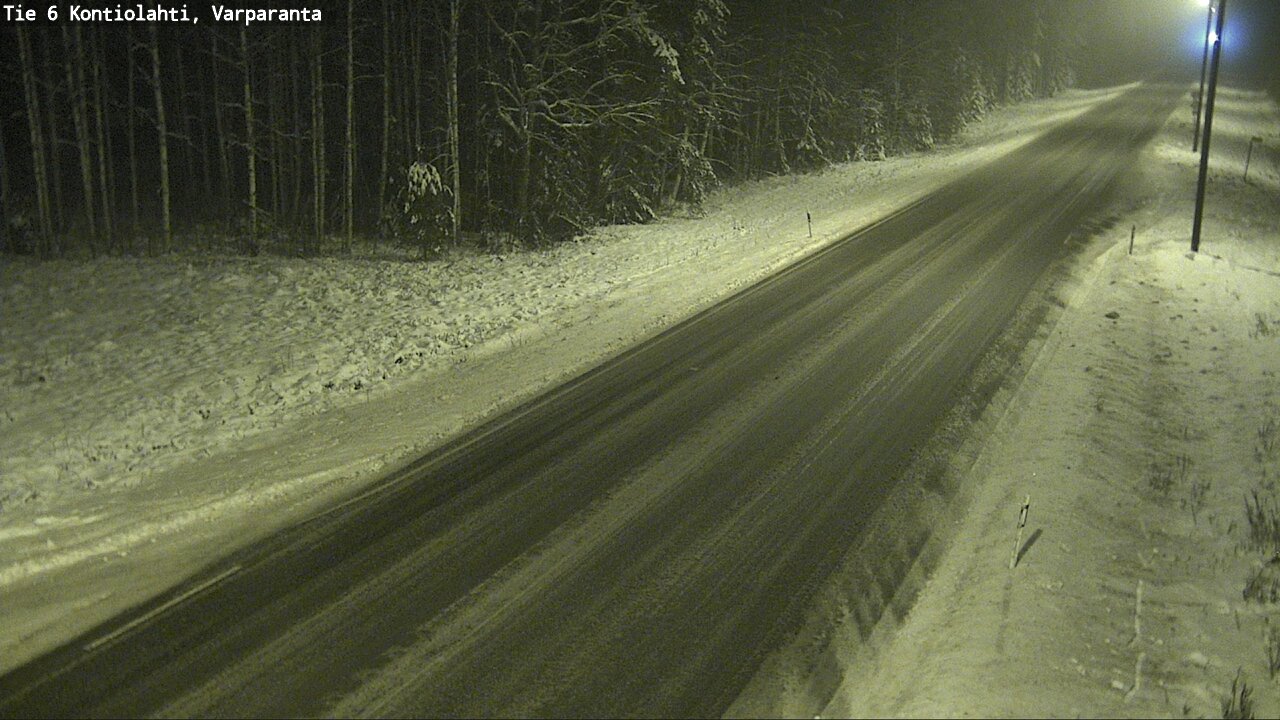 Weather Camera Image Road 6 Kontiolahti, Varparanta, Kontiolahti, Pohjois-Karjala