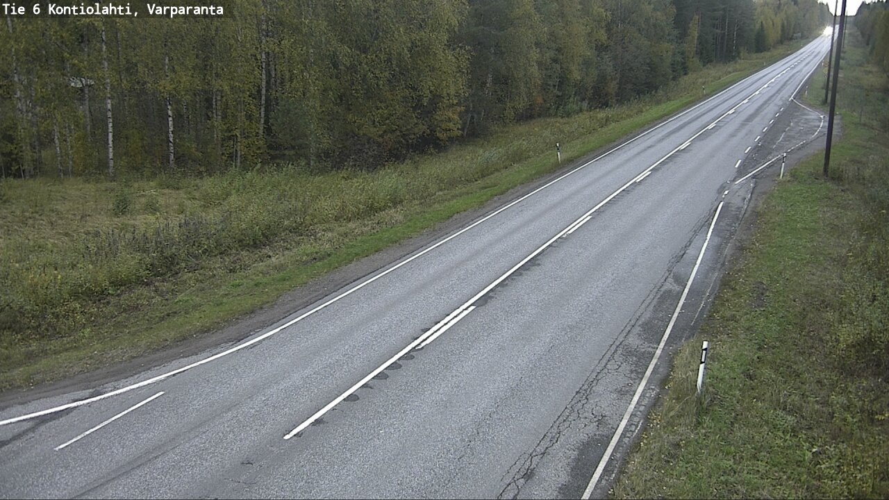 Weather Camera Image Road 6 Kontiolahti, Varparanta, Kontiolahti, Pohjois-Karjala