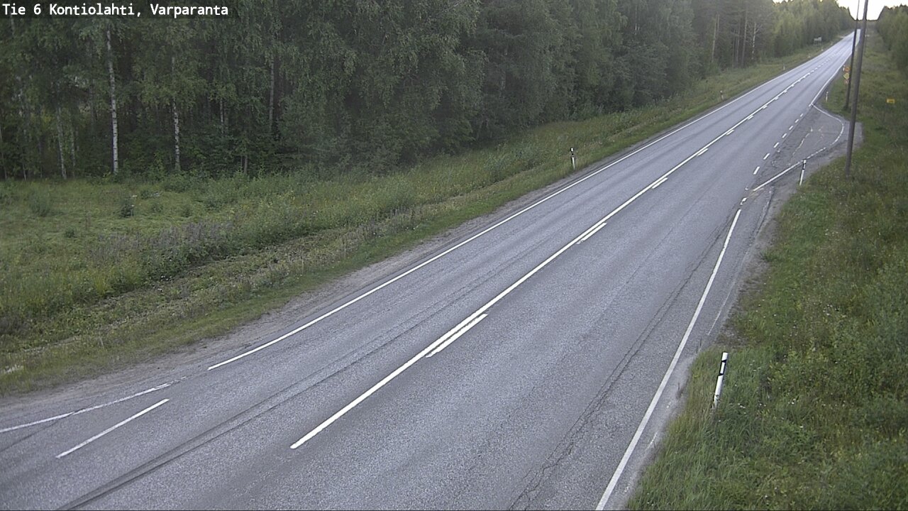 Weather Camera Image Road 6 Kontiolahti, Varparanta, Kontiolahti, Pohjois-Karjala
