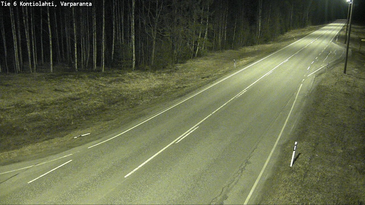 Weather Camera Image Väg 6 Kontiolax, Varparanta, Kontiolahti, Pohjois-Karjala