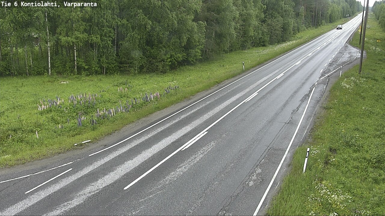Weather Camera Image Road 6 Kontiolahti, Varparanta, Kontiolahti, Pohjois-Karjala
