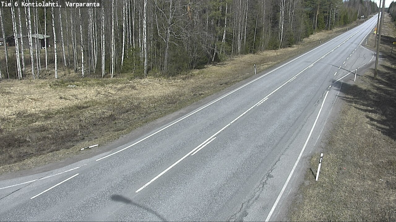 Weather Camera Image Väg 6 Kontiolax, Varparanta, Kontiolahti, Pohjois-Karjala