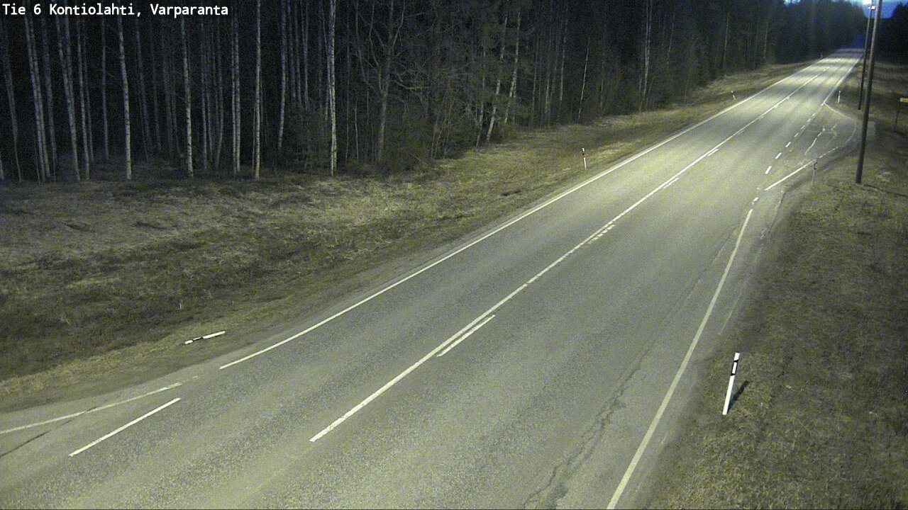 Weather Camera Image Väg 6 Kontiolax, Varparanta, Kontiolahti, Pohjois-Karjala