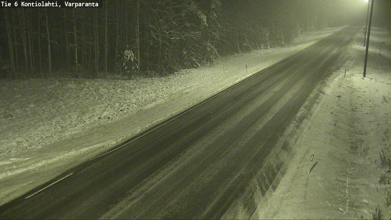 Weather Camera Image Road 6 Kontiolahti, Varparanta, Kontiolahti, Pohjois-Karjala