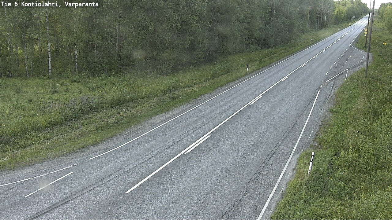 Weather Camera Image Road 6 Kontiolahti, Varparanta, Kontiolahti, Pohjois-Karjala