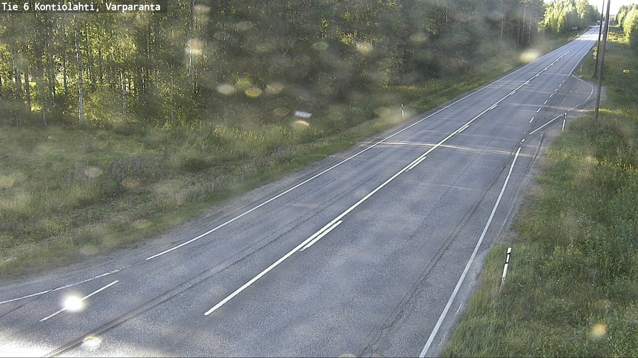 Weather Camera Image Road 6 Kontiolahti, Varparanta, Kontiolahti, Pohjois-Karjala