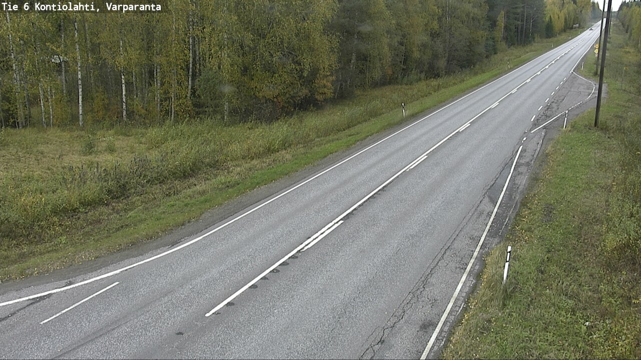 Weather Camera Image Väg 6 Kontiolax, Varparanta, Kontiolahti, Pohjois-Karjala