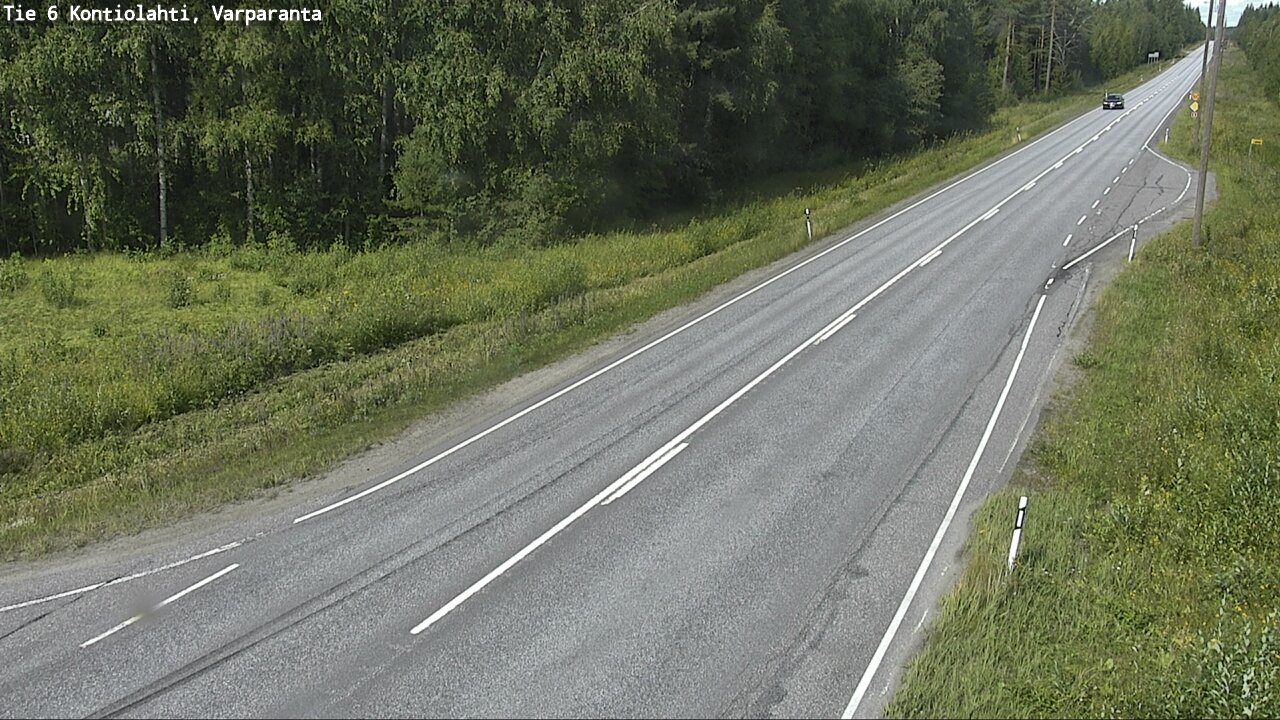 Weather Camera Image Road 6 Kontiolahti, Varparanta, Kontiolahti, Pohjois-Karjala