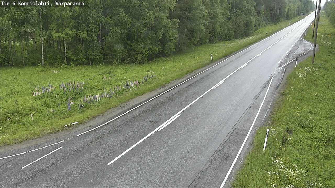 Weather Camera Image Road 6 Kontiolahti, Varparanta, Kontiolahti, Pohjois-Karjala
