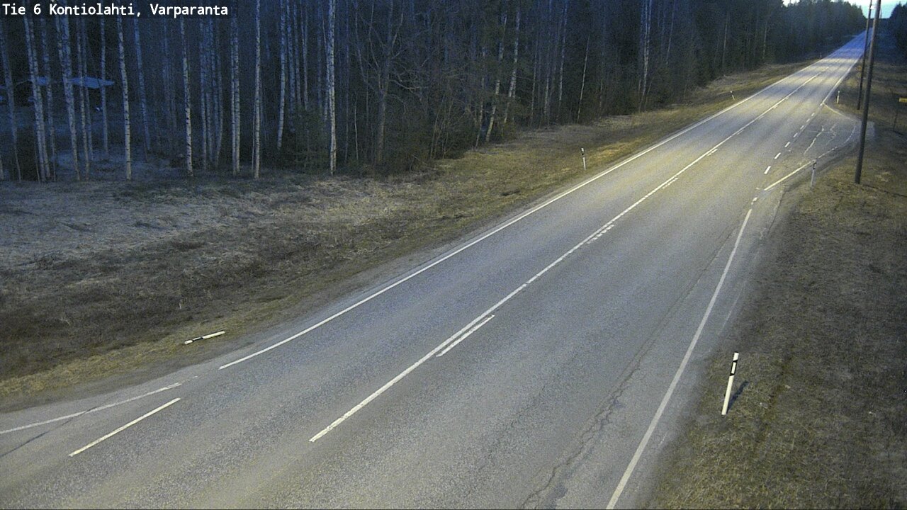 Weather Camera Image Väg 6 Kontiolax, Varparanta, Kontiolahti, Pohjois-Karjala