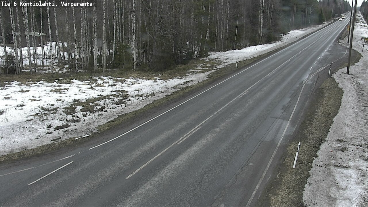 Weather Camera Image Väg 6 Kontiolax, Varparanta, Kontiolahti, Pohjois-Karjala