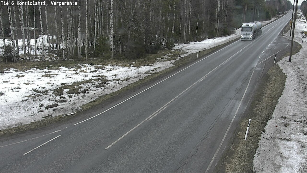 Weather Camera Image Väg 6 Kontiolax, Varparanta, Kontiolahti, Pohjois-Karjala