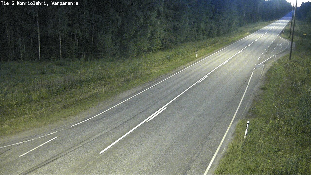 Weather Camera Image Road 6 Kontiolahti, Varparanta, Kontiolahti, Pohjois-Karjala