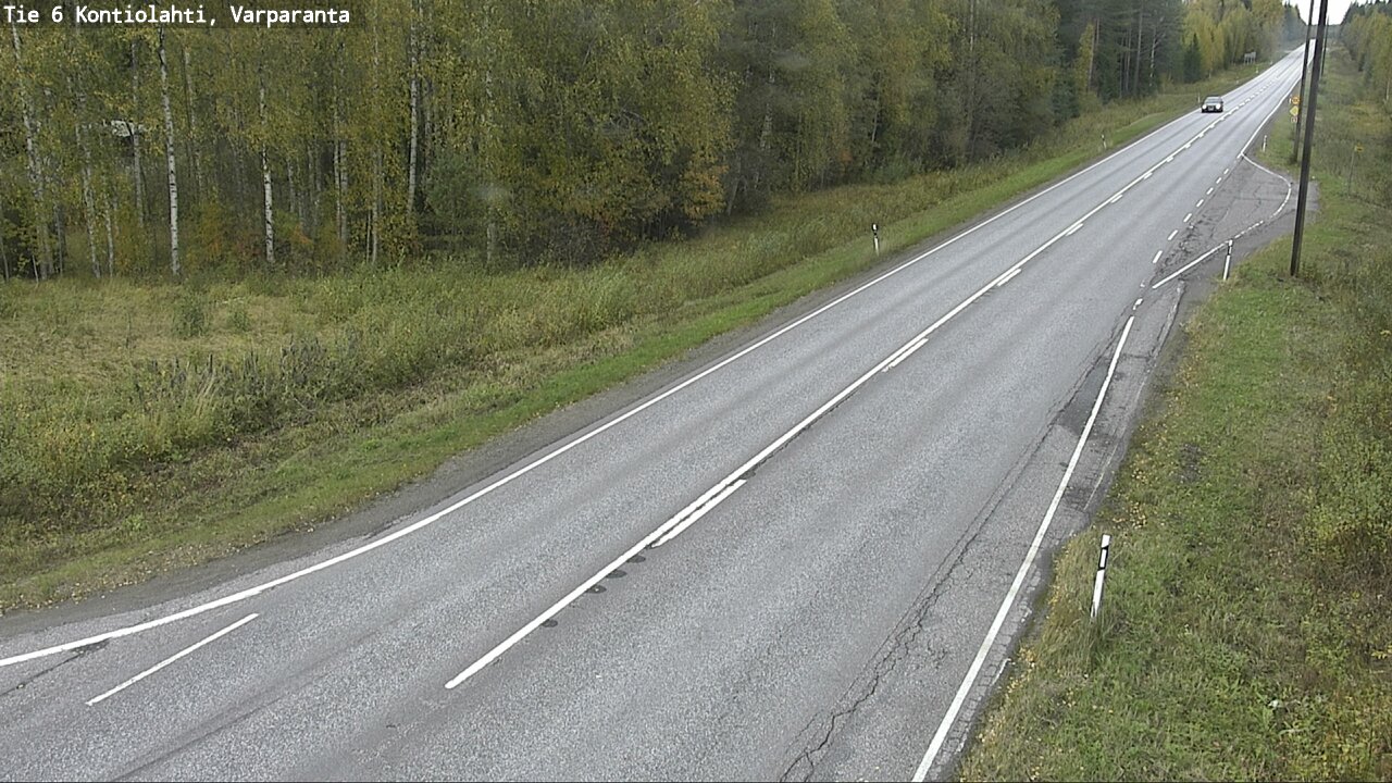 Weather Camera Image Väg 6 Kontiolax, Varparanta, Kontiolahti, Pohjois-Karjala