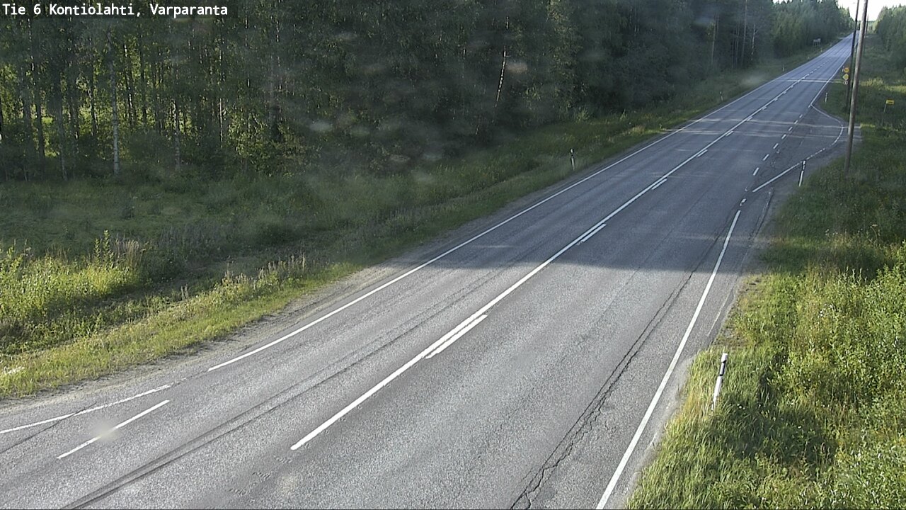 Weather Camera Image Road 6 Kontiolahti, Varparanta, Kontiolahti, Pohjois-Karjala