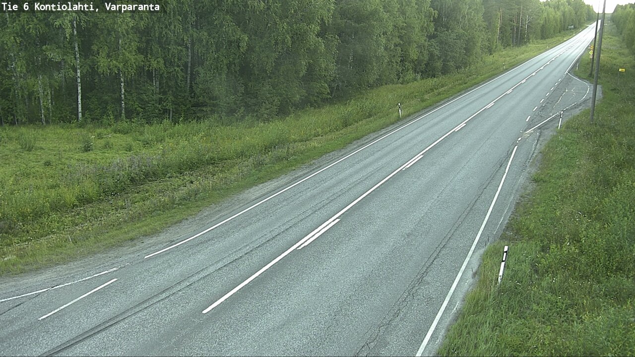 Weather Camera Image Road 6 Kontiolahti, Varparanta, Kontiolahti, Pohjois-Karjala