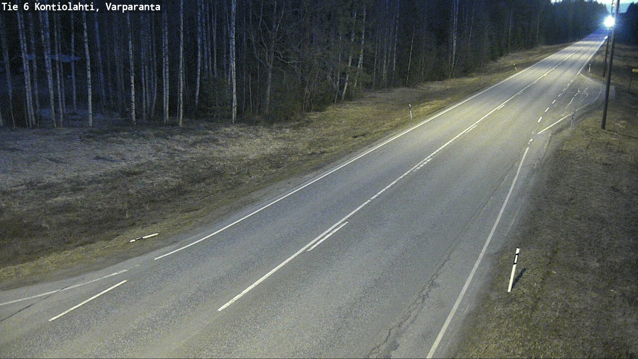 Weather Camera Image Väg 6 Kontiolax, Varparanta, Kontiolahti, Pohjois-Karjala