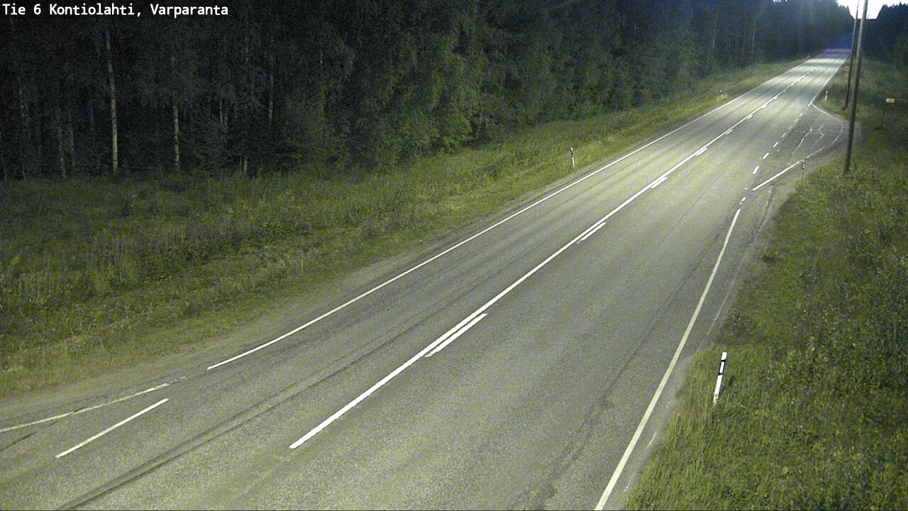 Weather Camera Image Road 6 Kontiolahti, Varparanta, Kontiolahti, Pohjois-Karjala