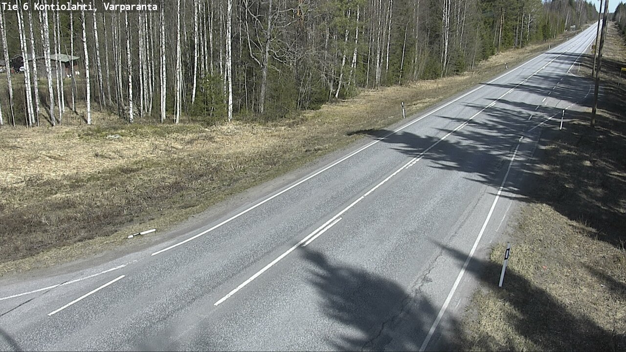 Weather Camera Image Road 6 Kontiolahti, Varparanta, Kontiolahti, Pohjois-Karjala