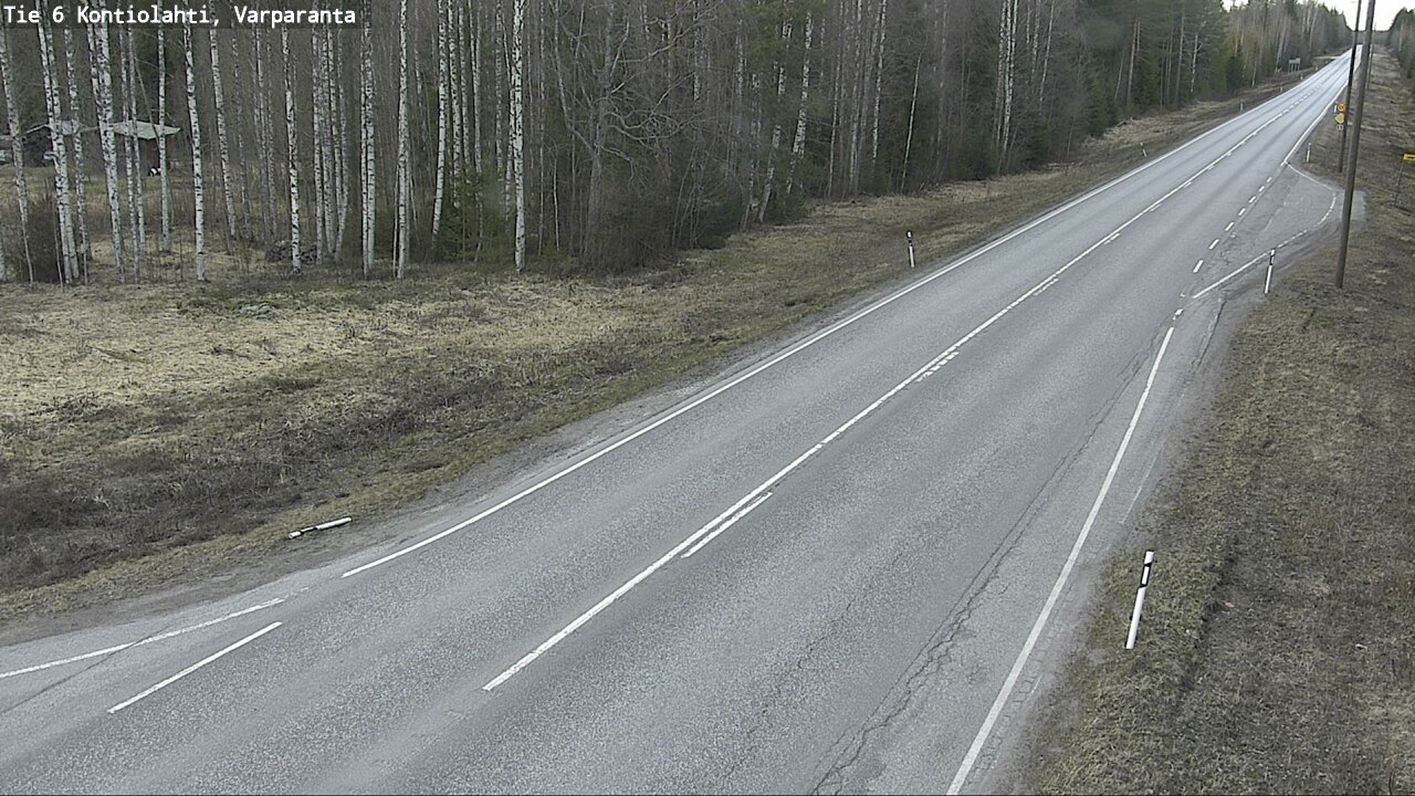 Weather Camera Image Väg 6 Kontiolax, Varparanta, Kontiolahti, Pohjois-Karjala