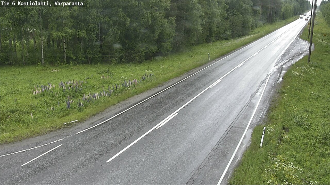 Weather Camera Image Road 6 Kontiolahti, Varparanta, Kontiolahti, Pohjois-Karjala