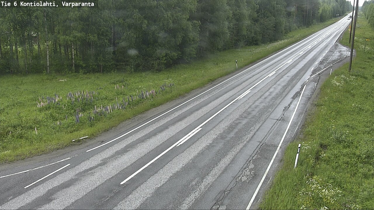 Weather Camera Image Road 6 Kontiolahti, Varparanta, Kontiolahti, Pohjois-Karjala
