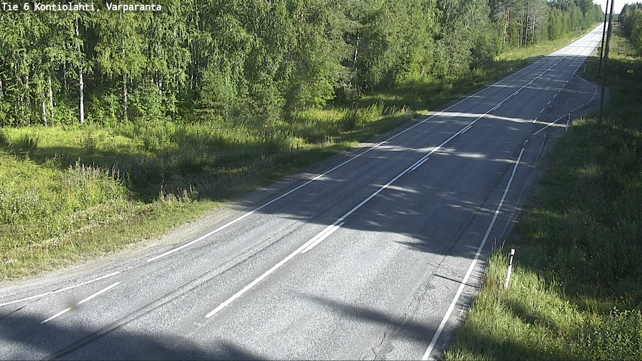 Weather Camera Image Road 6 Kontiolahti, Varparanta, Kontiolahti, Pohjois-Karjala