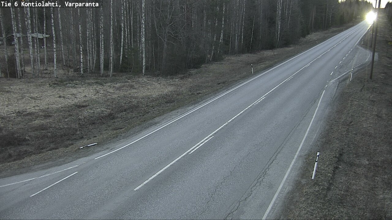 Weather Camera Image Väg 6 Kontiolax, Varparanta, Kontiolahti, Pohjois-Karjala