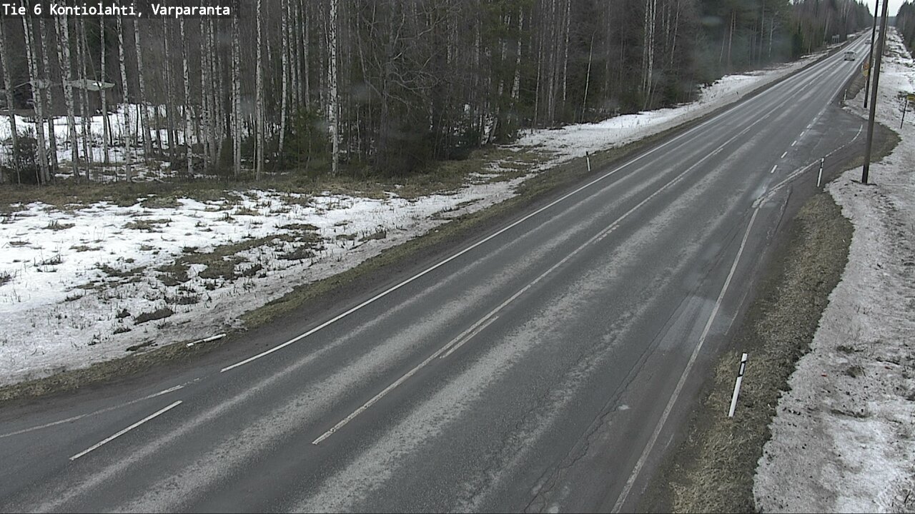 Weather Camera Image Väg 6 Kontiolax, Varparanta, Kontiolahti, Pohjois-Karjala