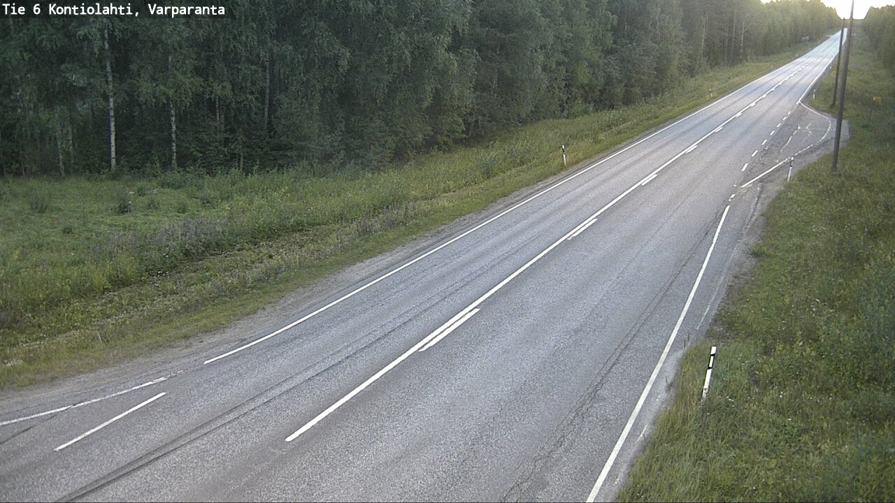 Weather Camera Image Road 6 Kontiolahti, Varparanta, Kontiolahti, Pohjois-Karjala