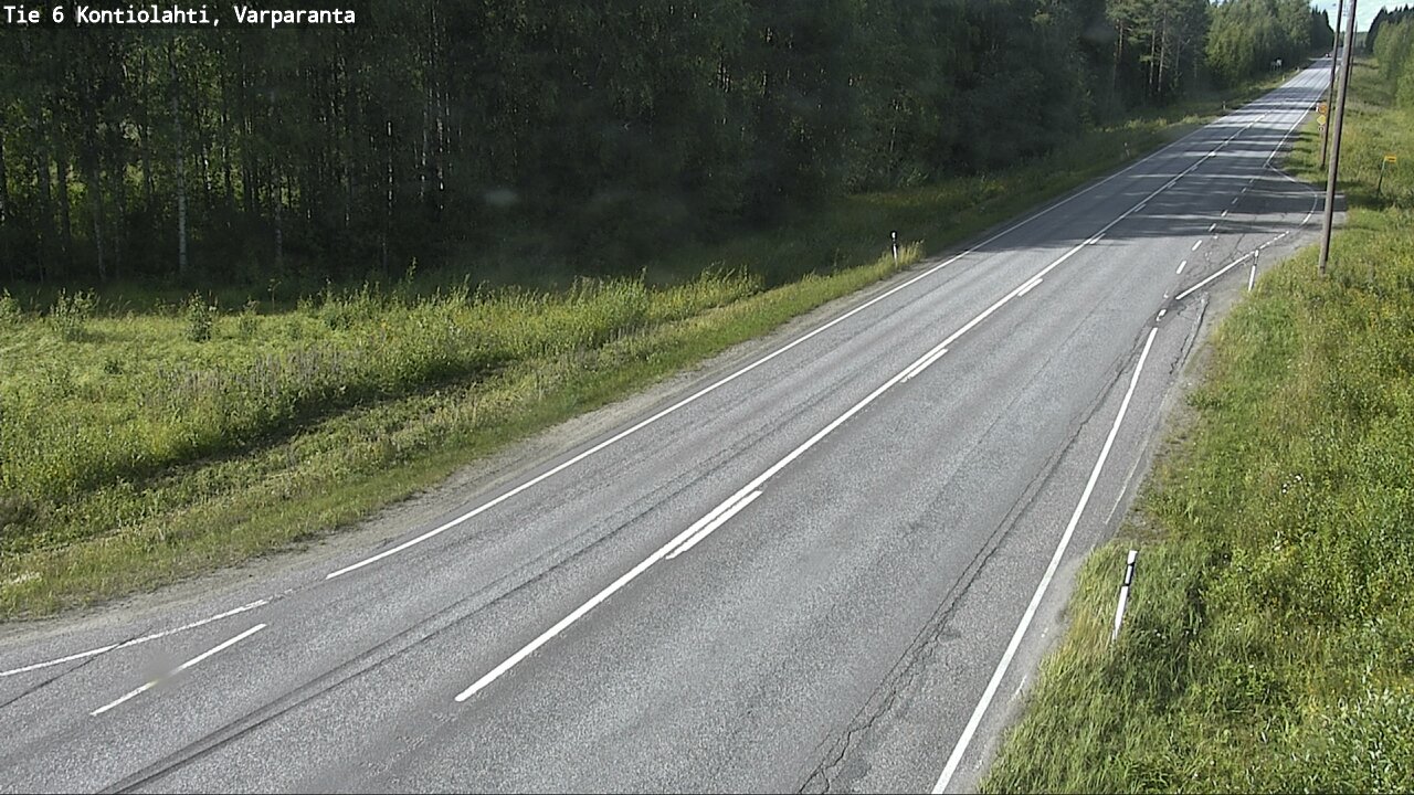 Weather Camera Image Road 6 Kontiolahti, Varparanta, Kontiolahti, Pohjois-Karjala