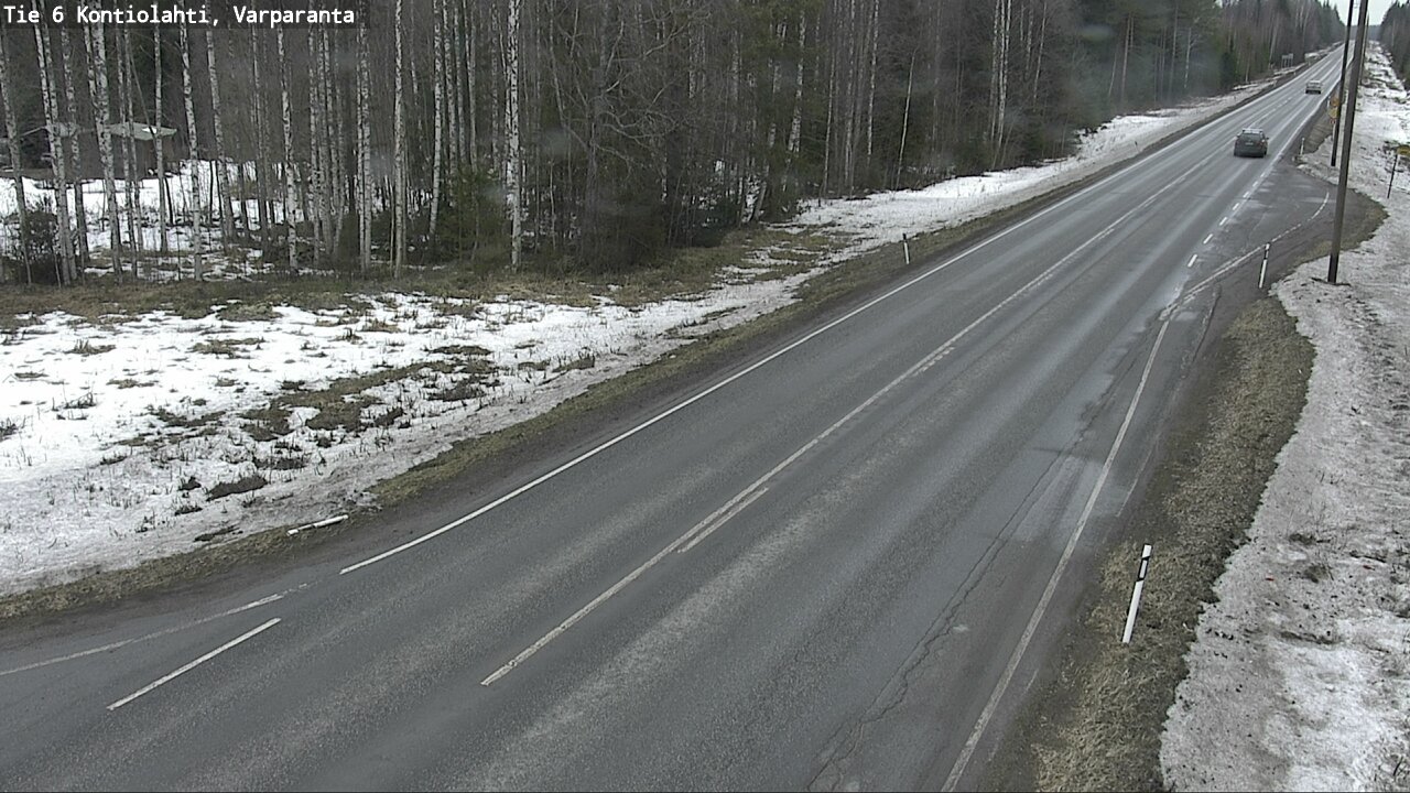 Weather Camera Image Väg 6 Kontiolax, Varparanta, Kontiolahti, Pohjois-Karjala