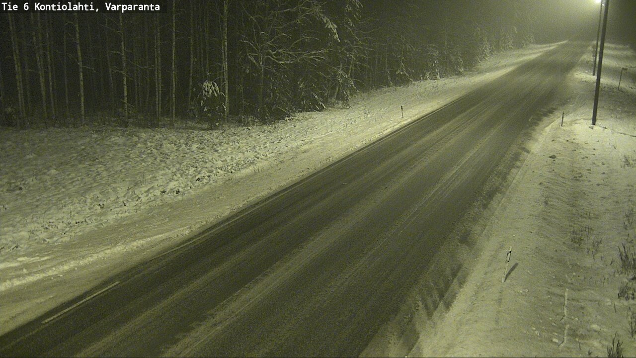 Weather Camera Image Road 6 Kontiolahti, Varparanta, Kontiolahti, Pohjois-Karjala