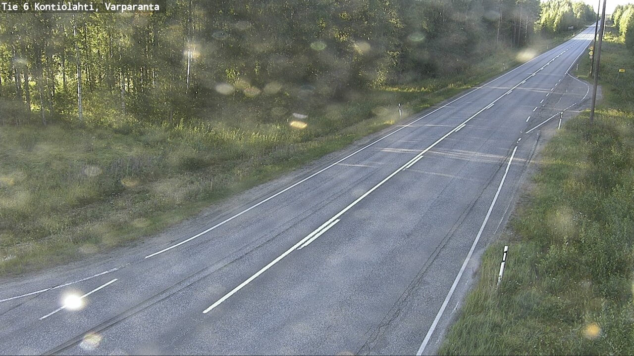Weather Camera Image Road 6 Kontiolahti, Varparanta, Kontiolahti, Pohjois-Karjala
