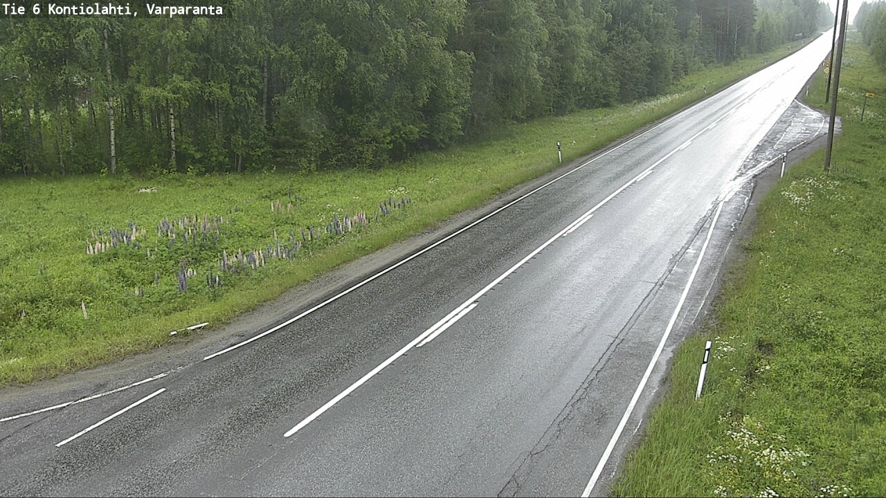 Weather Camera Image Road 6 Kontiolahti, Varparanta, Kontiolahti, Pohjois-Karjala