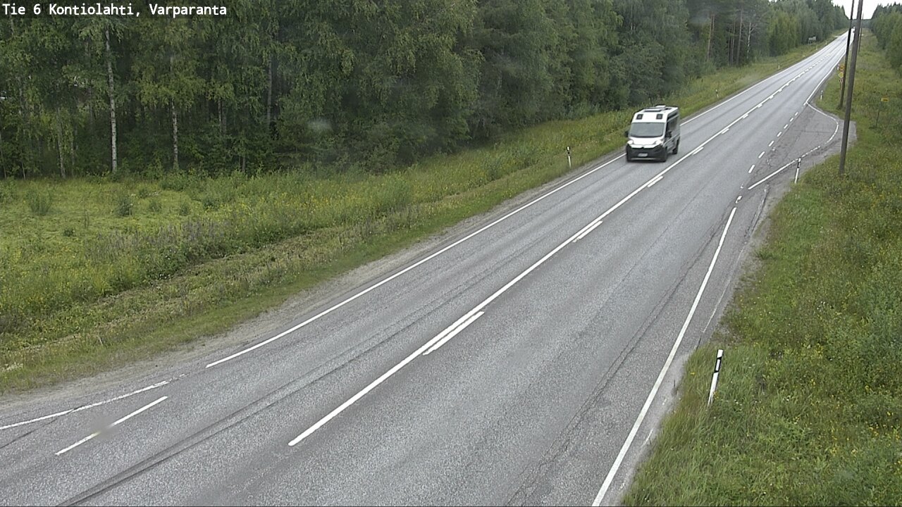 Weather Camera Image Road 6 Kontiolahti, Varparanta, Kontiolahti, Pohjois-Karjala