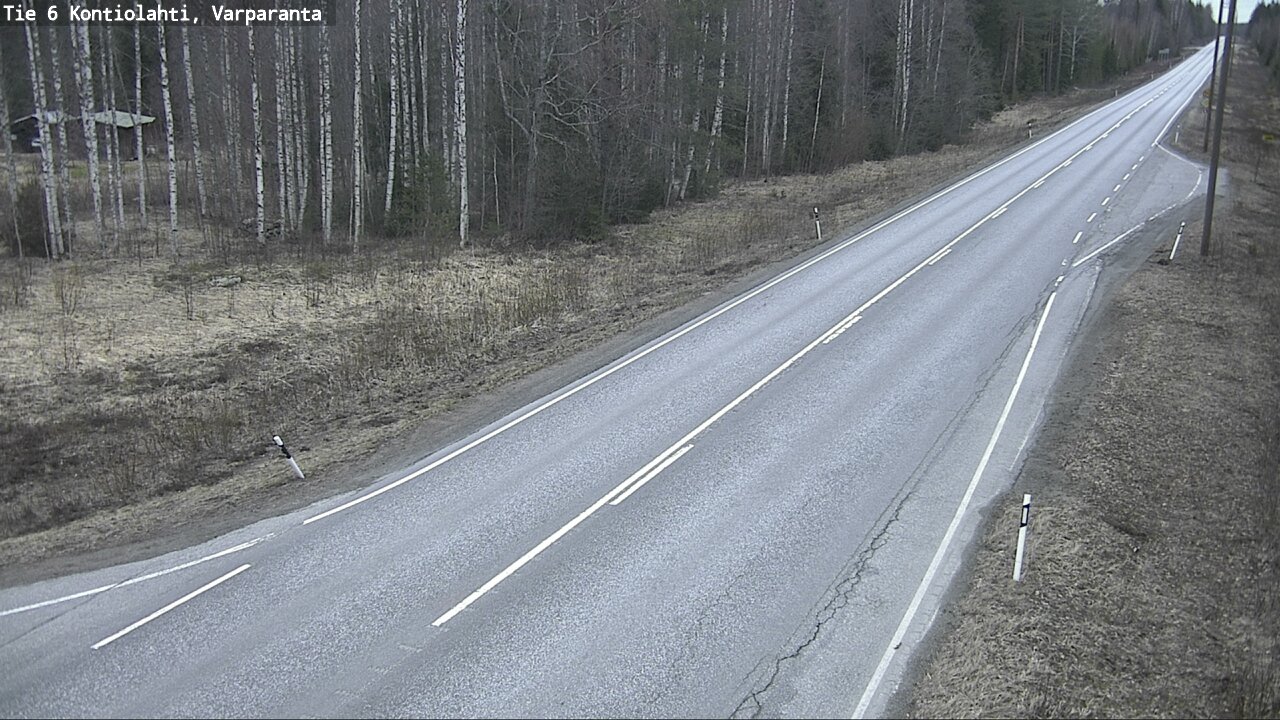 Weather Camera Image Road 6 Kontiolahti, Varparanta, Kontiolahti, Pohjois-Karjala